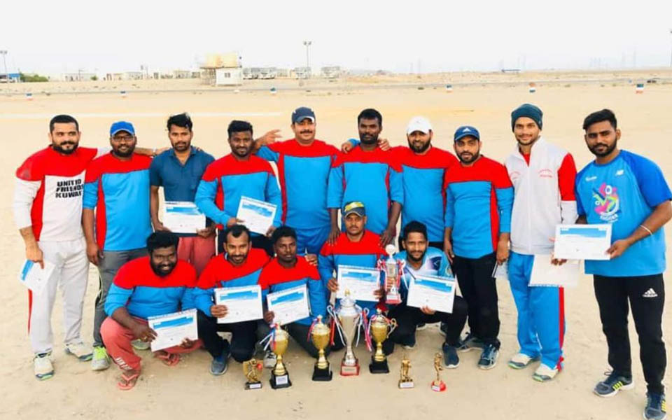 Mangaluru players in Kuwait win cricket tourney played among subcontractor Companies of FDH project