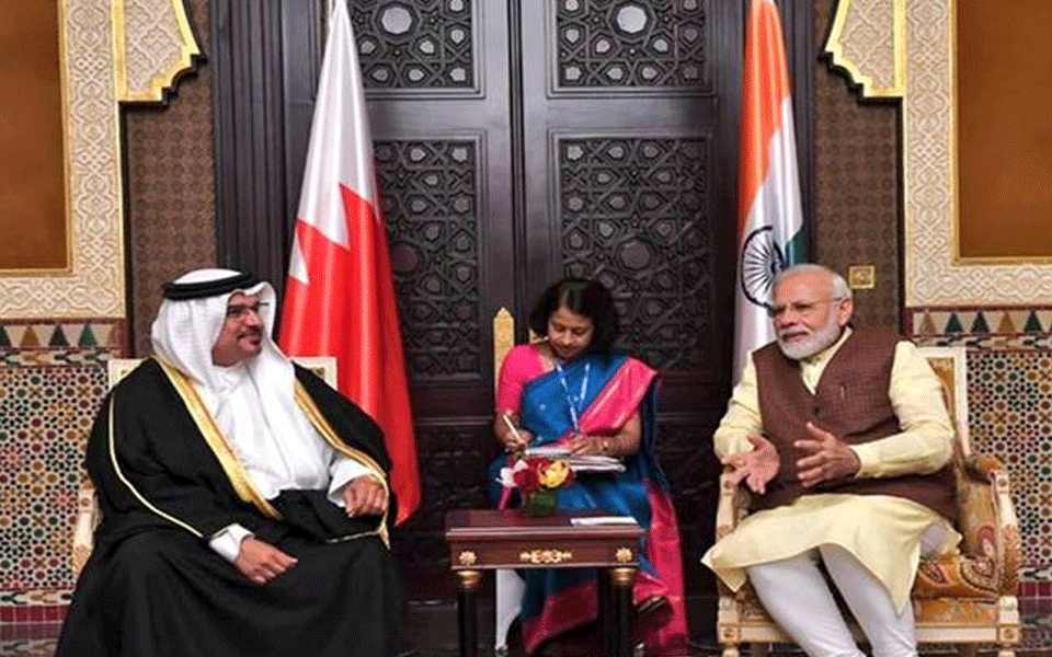PM Modi meets Bahraini Crown Prince