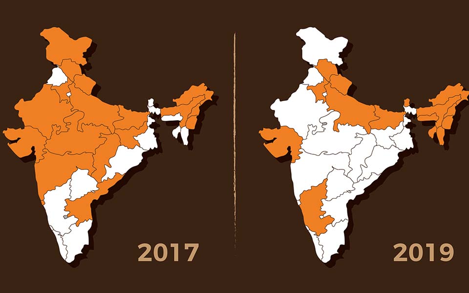 With Jharkhand loss, BJP footprint shrinks to half from 2017 peak