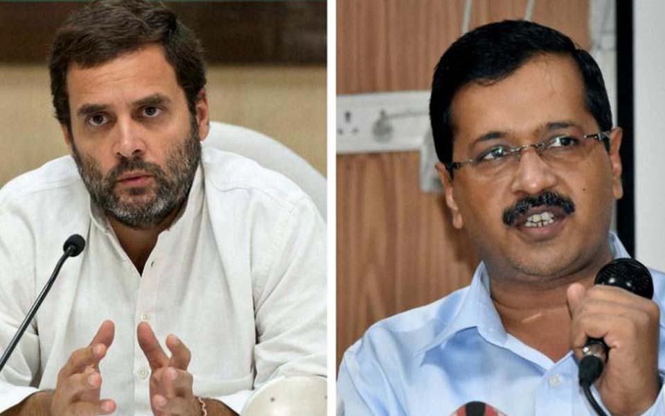 Kejriwal doing U-turn on alliance talks: Rahul Gandhi