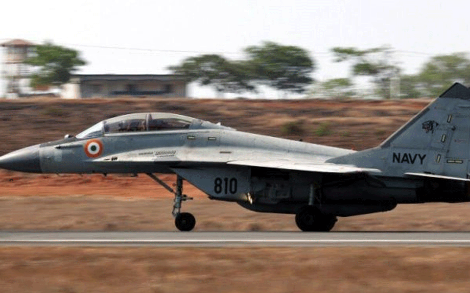 Navy's MiG-29K jet crashes off Goa coast, pilot ejects safely