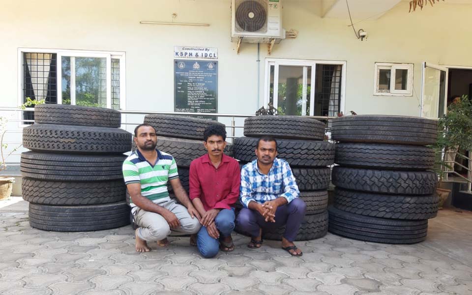 Mangaluru: Three arrested in connection with tyres theft case