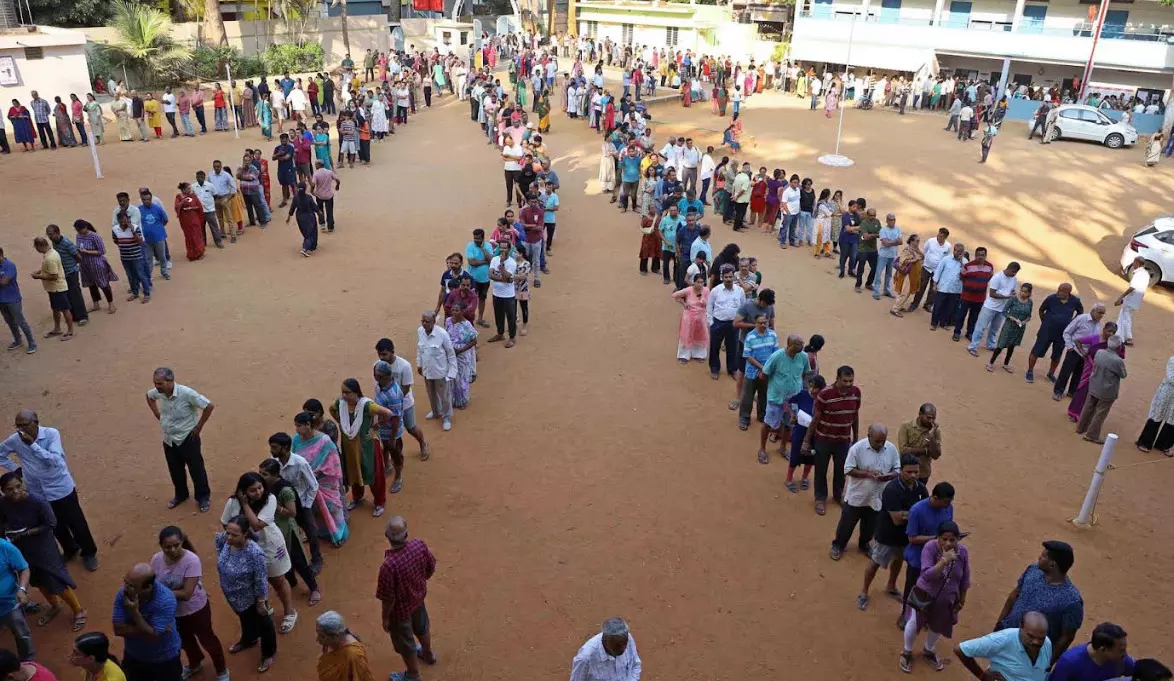 About 69 per cent turnout recorded in Karnataka's first phase of polling