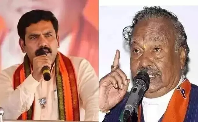Eshwarappa threatens to oust father and son from Shikaripura