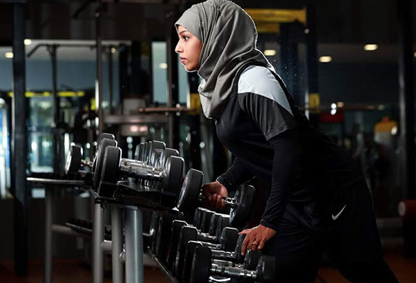 The bodybuilder in hijab takes Kochi by storm