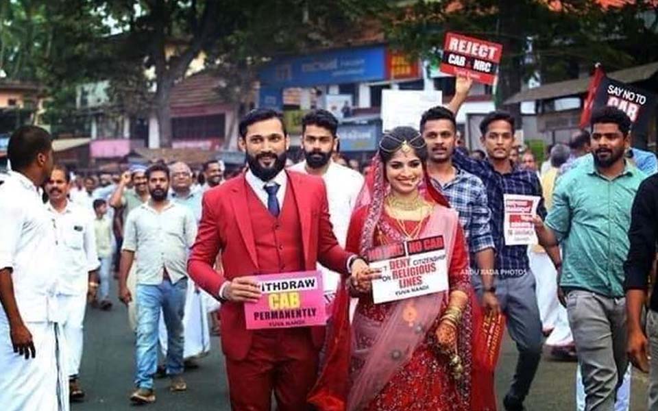 Now, marriages, photo-shoots & xmas festivities turn anti-CAA protest venues in Kerala