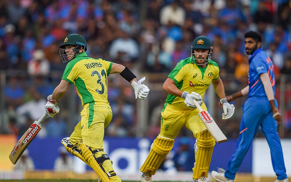 Finch, Warner smash centuries as Australia thrash India by 10 wickets in 1st ODI