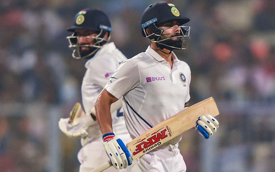 Day/Night Test: India reach 174-3 at stumps against Bangladesh on day 1