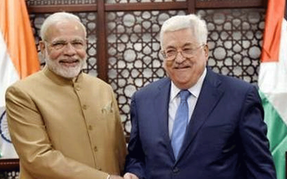 Palestinian President Mahmoud Abbas congratulates Modi over election victory