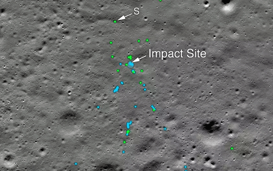 NASA finds debris of Chandrayaan 2's Vikram lander on Moon