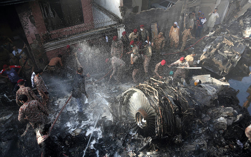 97 dead, 2 survived in Pakistan plane crash: Officials