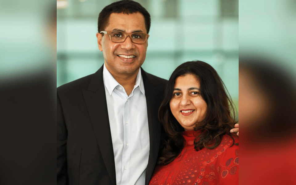 Shabana with her husband Faizal Kottikollon