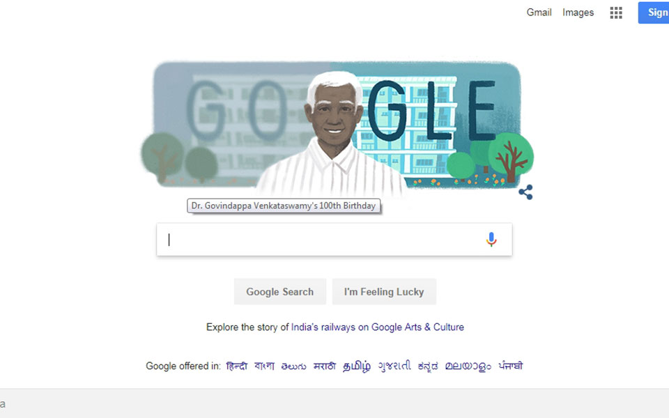 Google celebrates renowned ophthalmologist Govindappa Venkataswamy
