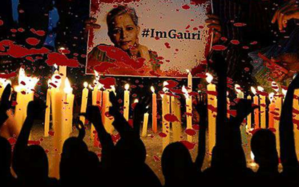 Gauri murder investigation seeks ban on saffron terrorists