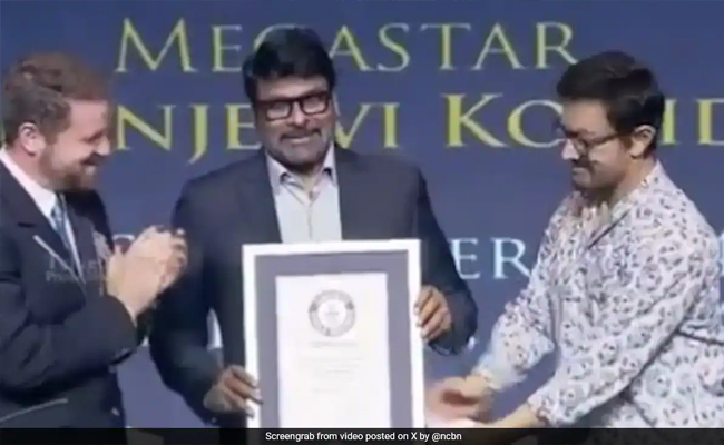 Chiranjeevi enters Guinness World Records, recognised as most prolific star in Indian film industry