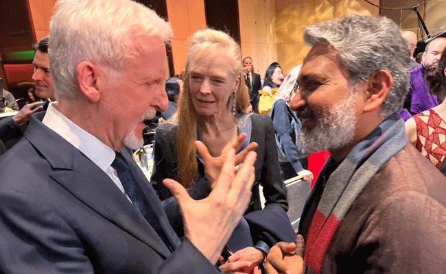 If you ever want to make a movie over here, let's talk: James Cameron to SS Rajamouli