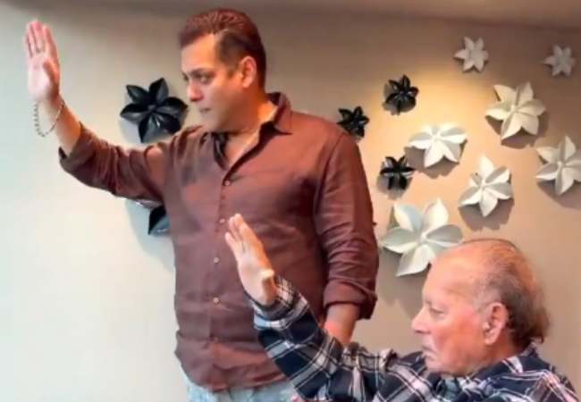 Salim Khan makes first public appearance after hospitalisation in son Salman's Eid greeting video