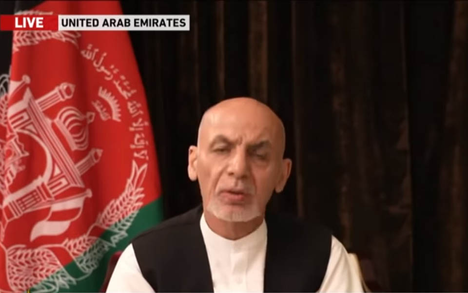 Afghan President Ashraf Ghani releases video, 1st since fleeing Kabul