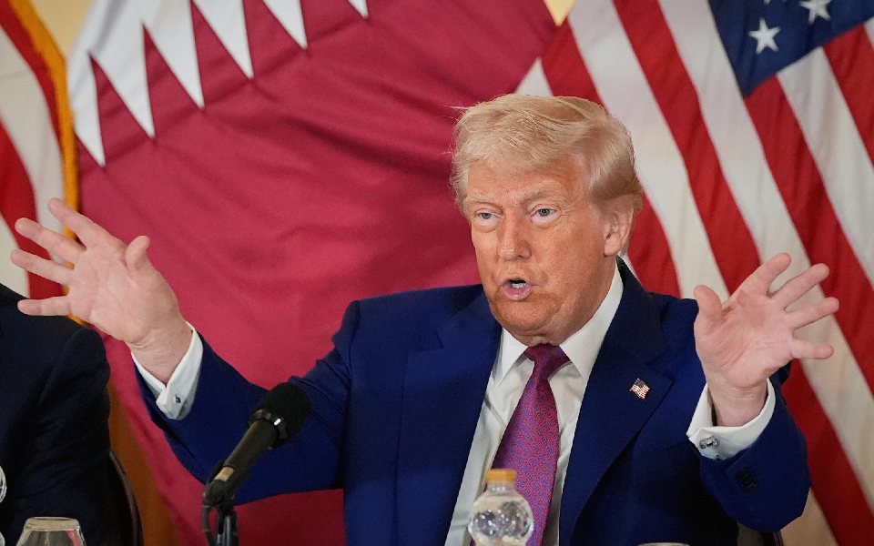 In Qatar, Trump once again claims he 'helped settle' tensions between India and Pakistan