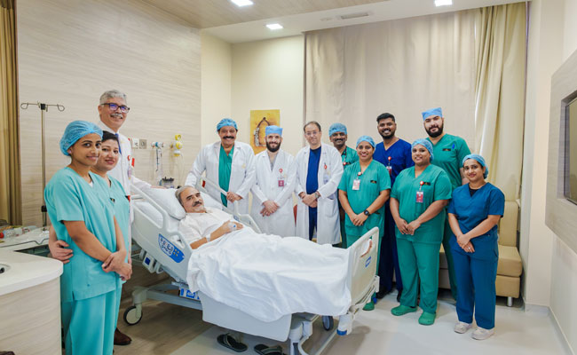 Thumbay University Hospital performs its first advanced heart bypass surgery