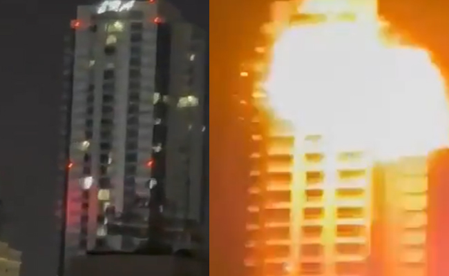 Watch: Iranian drone strikes building in Bahrain’s Manama, Al Jazeera verifies video