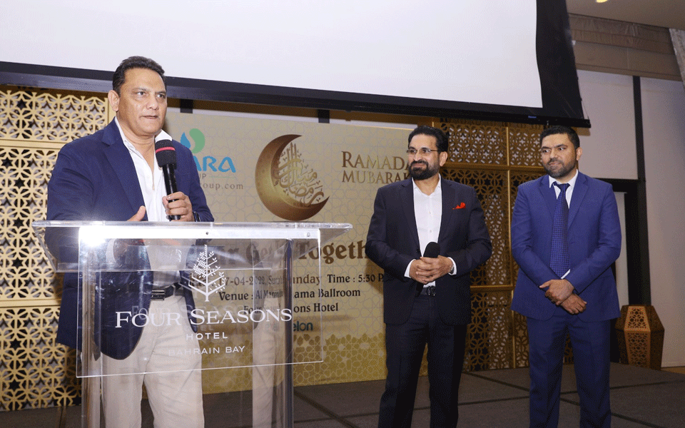 Former Indian Cricket captain Mohammed Azharuddin attends SAARA group's grand Iftar in Bahrain