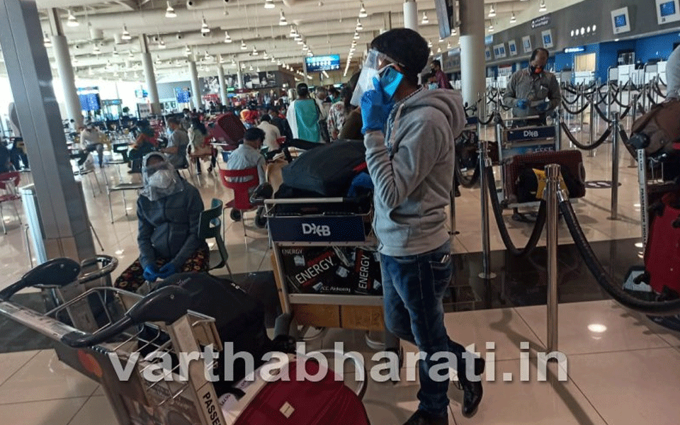 Boarding process begins at Dubai Airport for first Dubai-Mangaluru flight of stranded NRIs