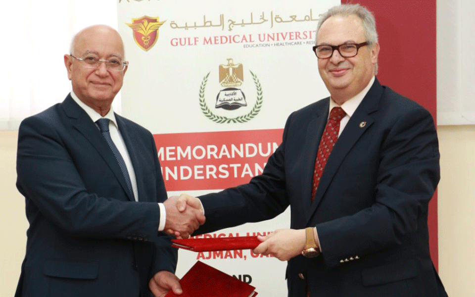 Gulf Medical University signs MoU with Military Medical Academy of Egypt