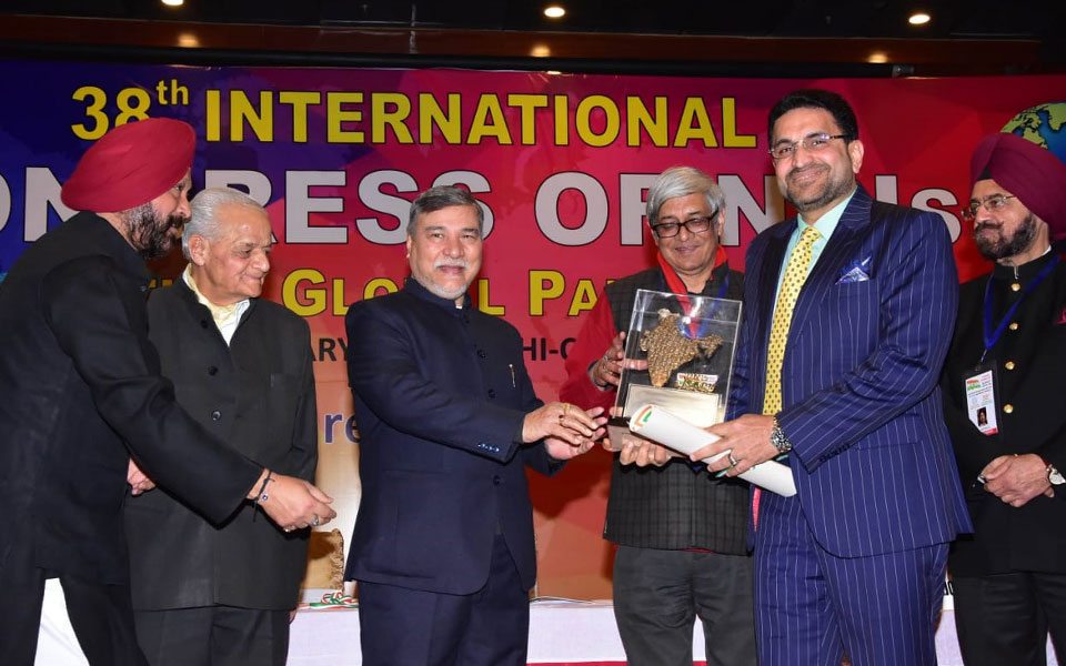 Mohammad Mansoor honoured with Hind Ratan Award
