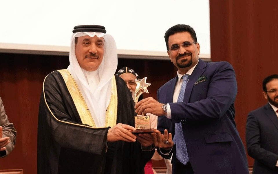 Entrepreneur Mohammad Mansoor honoured for contribution to sports & international relations