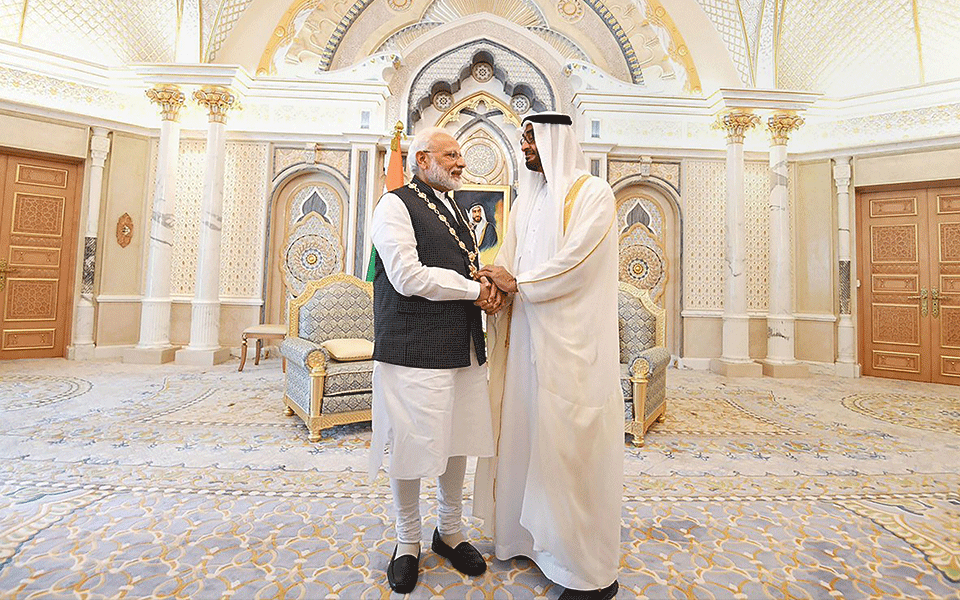 PM Modi joins elite list of world leaders to be honoured with UAE's highest civilian award