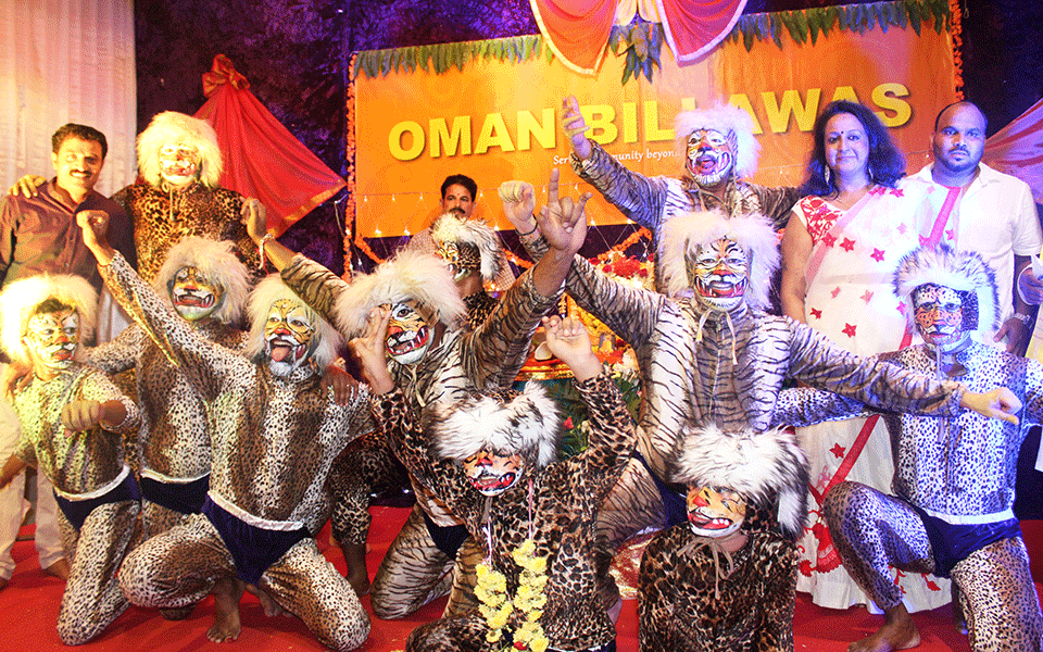 Kudla tiger dance rocks during Oman Billawas’ Garba/Dandiya celebration in Muscat