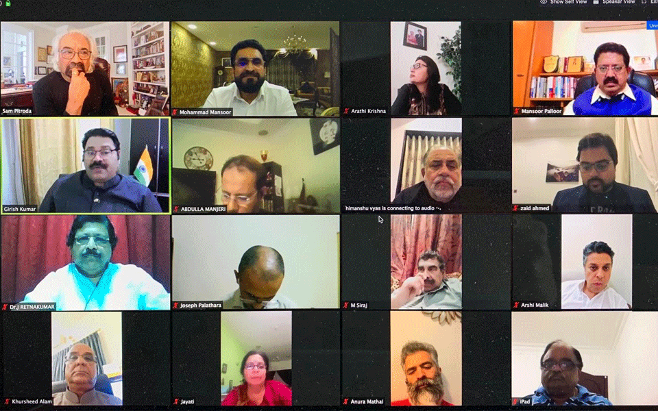 IOC - Chaiman Dr. Sam Pitroda, held video conference with senior IOC officials across Middle East