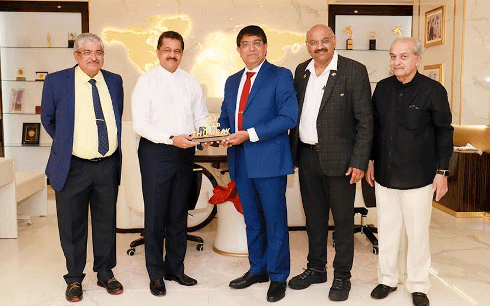 Karnataka Internal Security ADGP Bhaskar Rao visits Thumbay Medicity, GMU in UAE