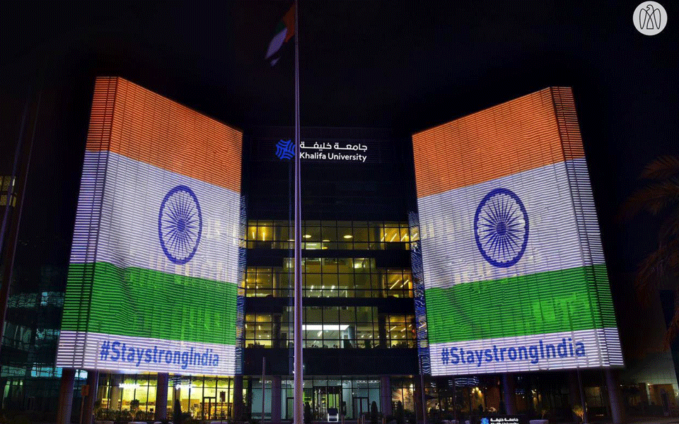Landmarks across UAE lit up with tricolour to support India's COVID-19 battle