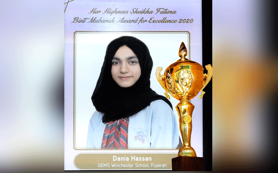 Dubai : Dania Hassan of Shiruru gets Prestigious Sheikha Fatima Bint Mubarak award