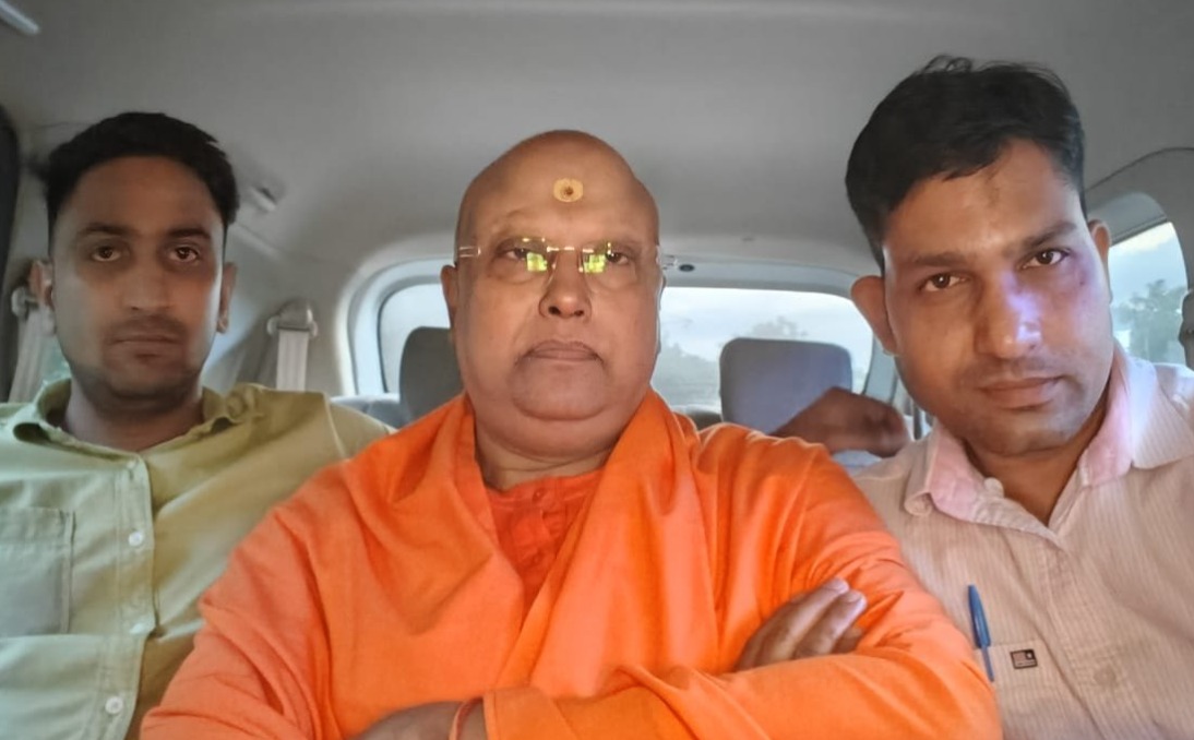 Chaitanyananda Saraswati, accused of sexually harassing 17 female students, held in Agra