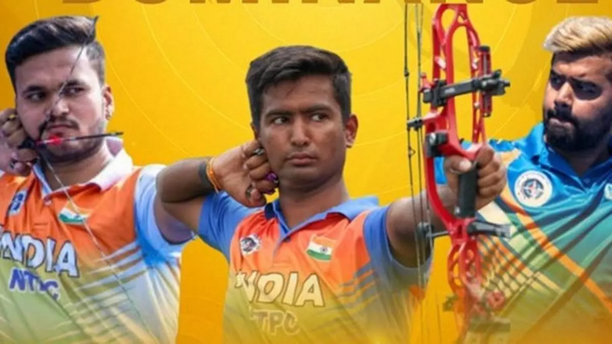 Three Indians storm into men’s compound quarters after historic team gold