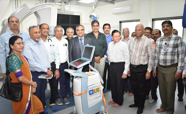 LIC Golden Jubilee Foundation donates medical equipment, food vehicle