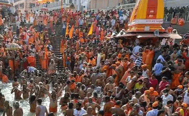 Bairagi seers in Haridwar protest demolition of their huts