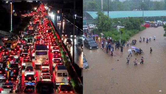 2-hour rain, 20-km jam: Gurugram gridlocked; Opposition blames BJP