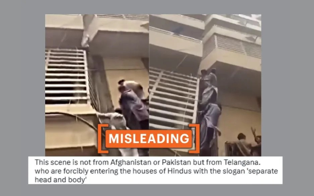 Video from Pakistan shared as Hindu home attacked in India's Hyderabad