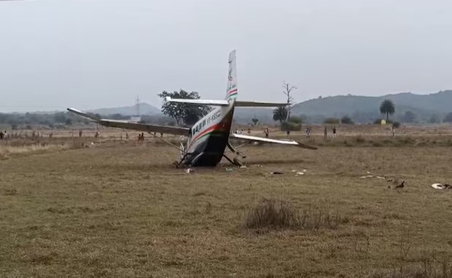 Aircraft carrying nine passengers crash near Rourkela airstrip in Odisha, no casualties reported