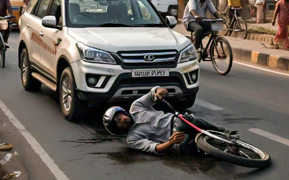 UP: Tehsildar's vehicle hits biker, drags body for 30 km