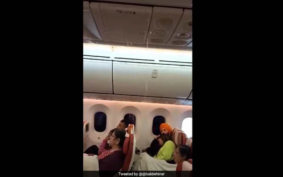 Air India passengers onboard Gatwick-Amritsar flight face water leakage inside cabin