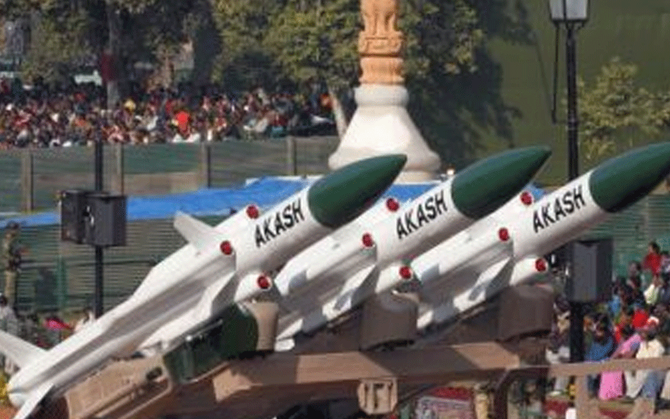 Akash surface-to-air missile successfully test fired