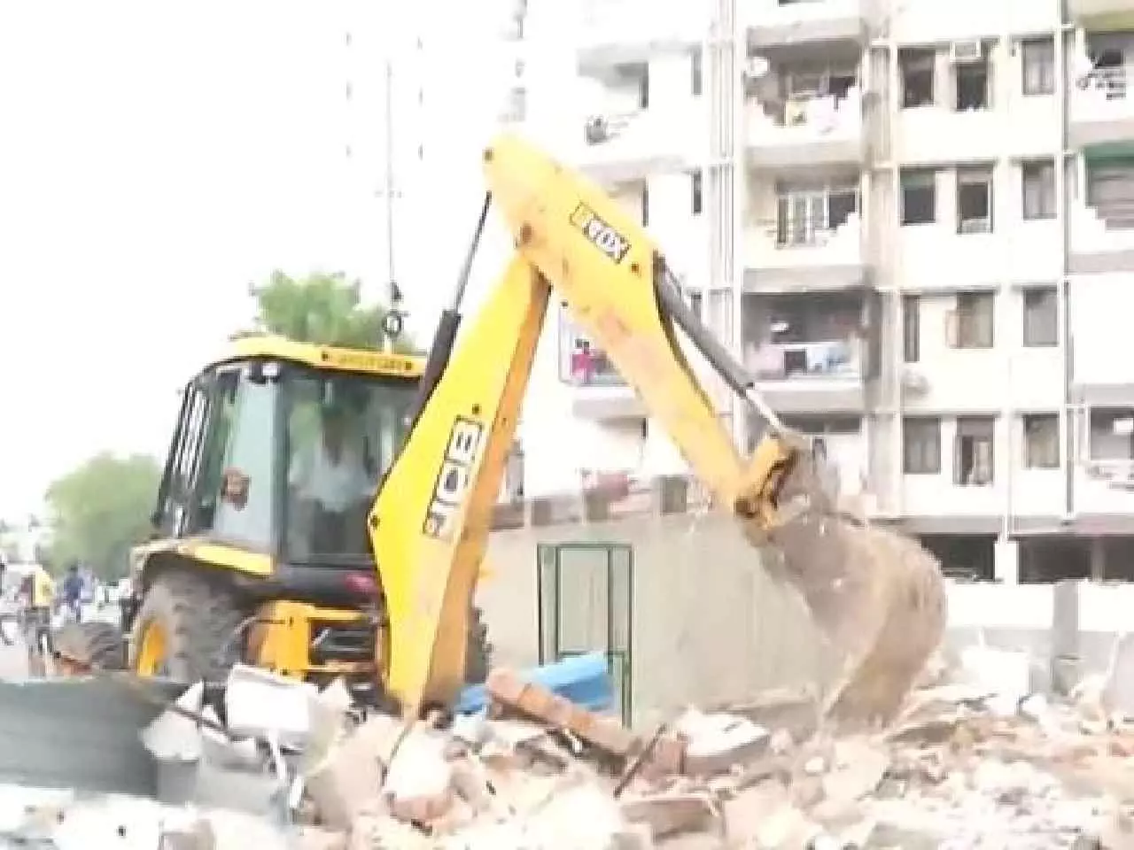 Varanasi BJP leader's 'illegal' office bulldozed after residents' complaint