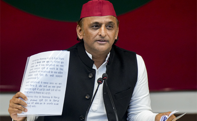Akhilesh says bid to delete minority votes; seeks intervention of SC