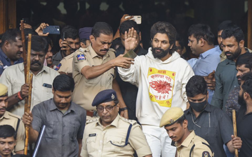 Allu Arjun didn't leave theatre despite being told about woman's death: Hyderabad police