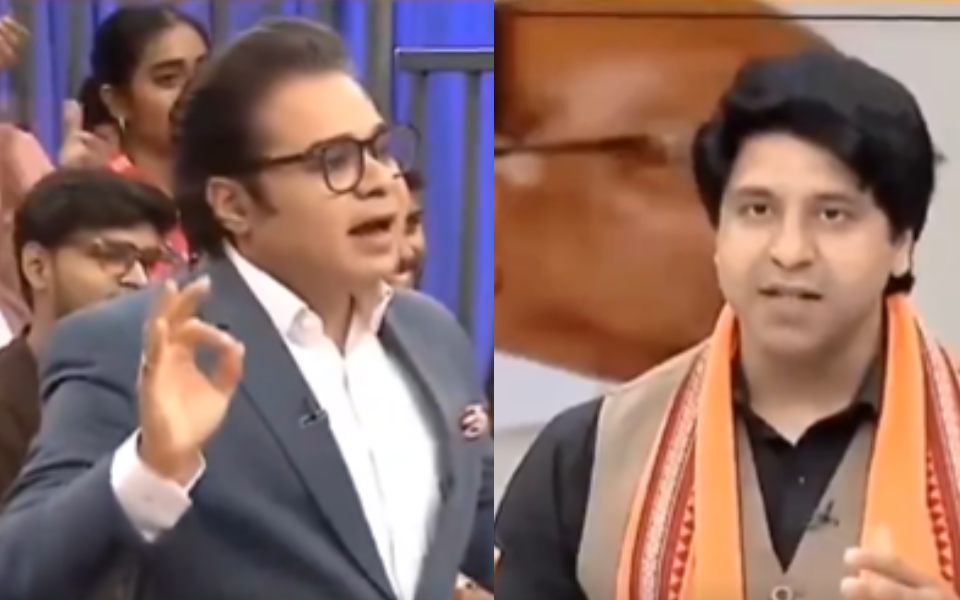 For a change: News18 Anchor Amish Devgan trolls BJP’s Shehzad Poonawalla during live debate